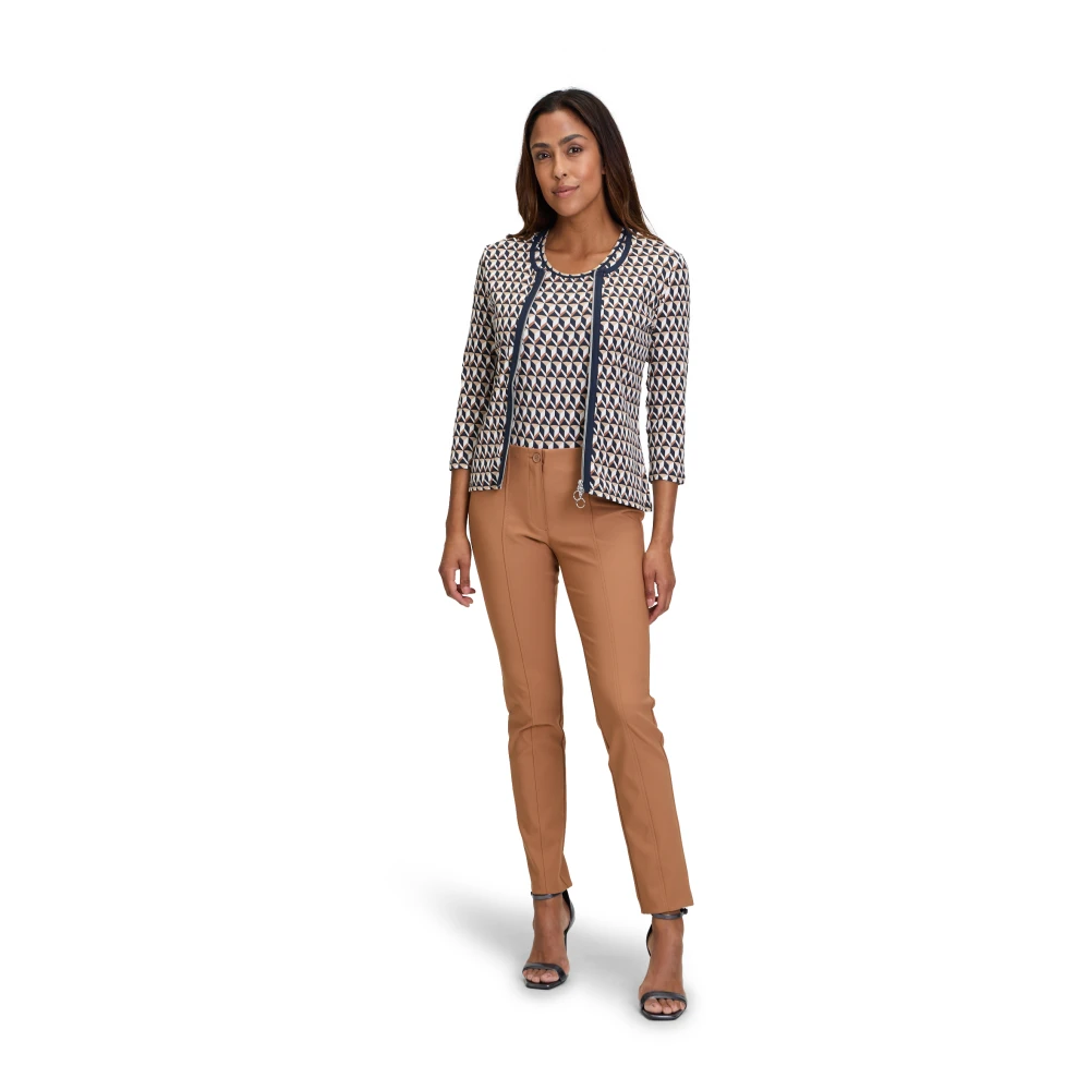 Betty Barclay Geribbeld Basic Shirt Multicolor Dames