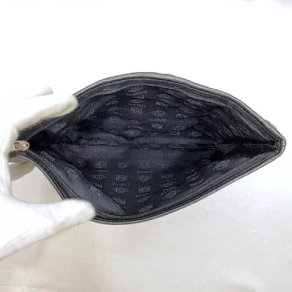 Loewe Pre-owned Leather pouches Black Dames
