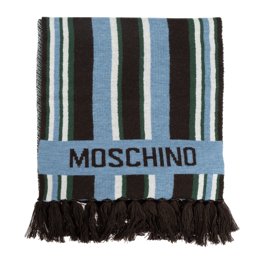Moschino Sjaal met gestreept patroon Multicolor Unisex