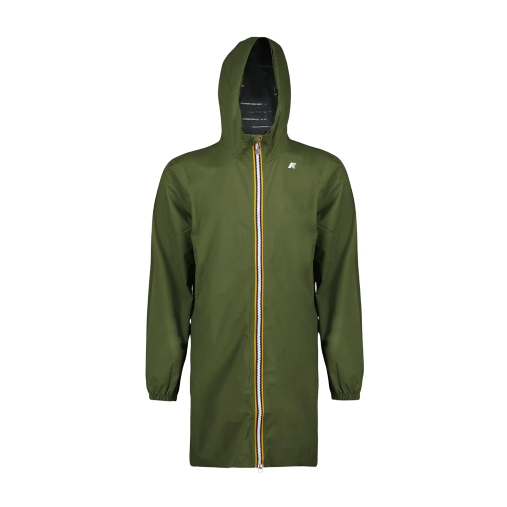 K-Way Grön Eco Stretch Dot Lång Jacka