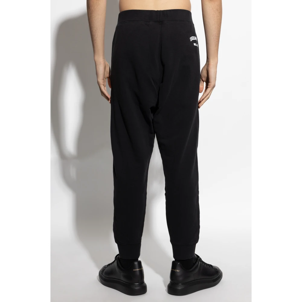 Dsquared2 Sweatpants met logo Black Heren