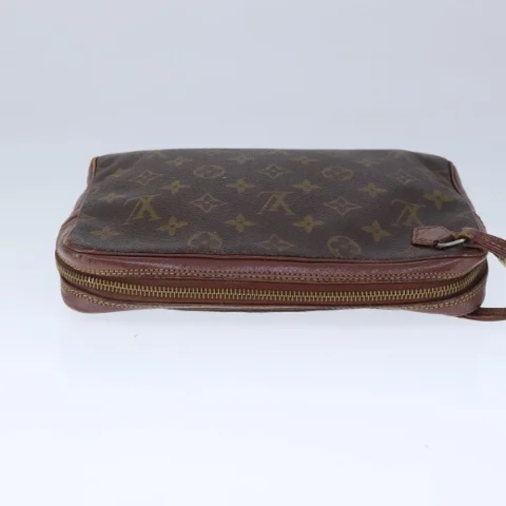 Louis Vuitton Vintage Pre-owned Canvas clutches Brown Dames