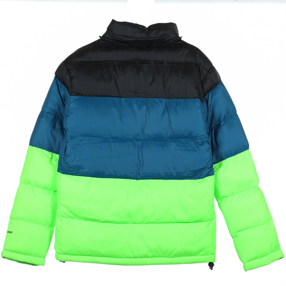 Dolly Noire Gewatteerde jas in zwart groen Multicolor Heren