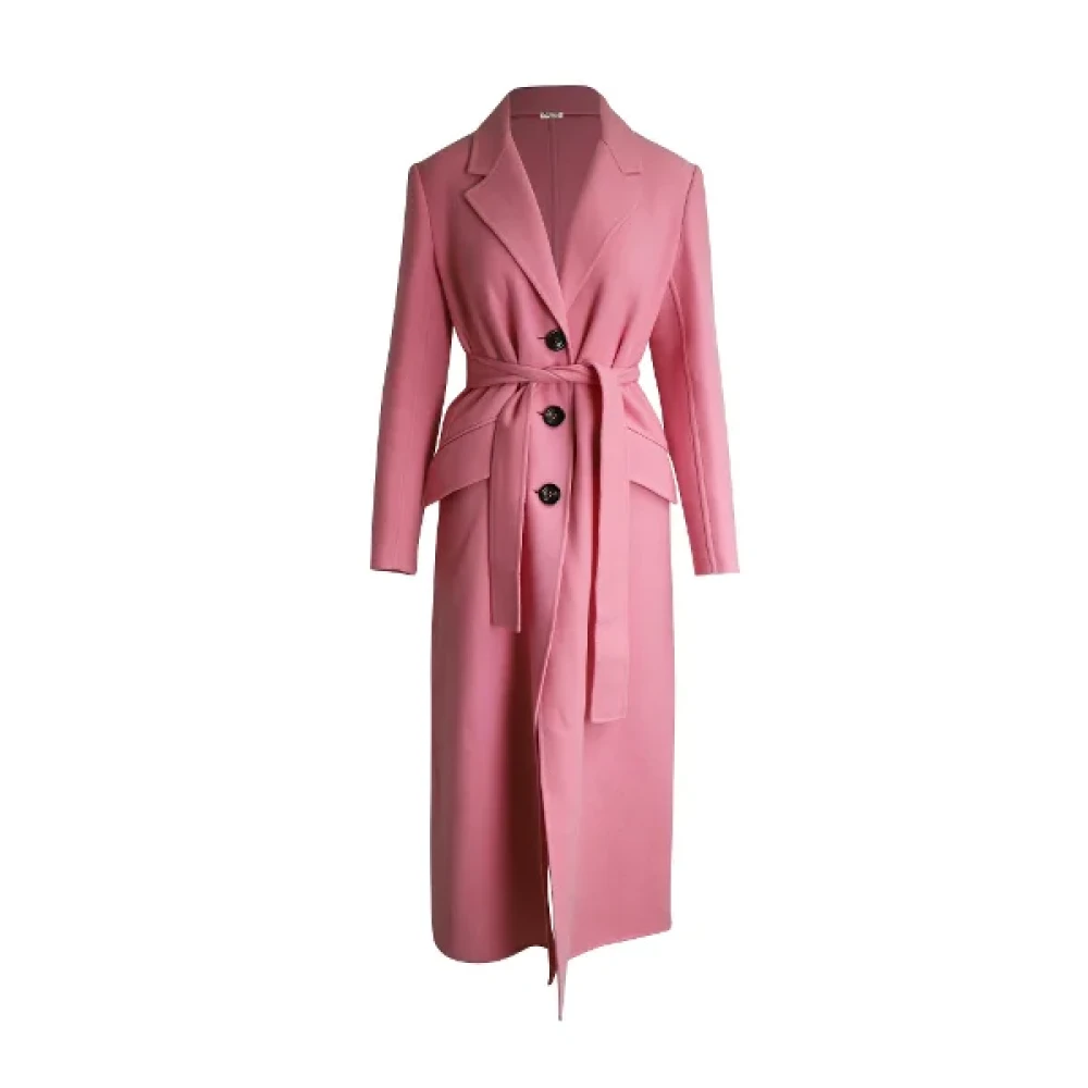 Miu Pre-owned Wool outerwear Pink Dames