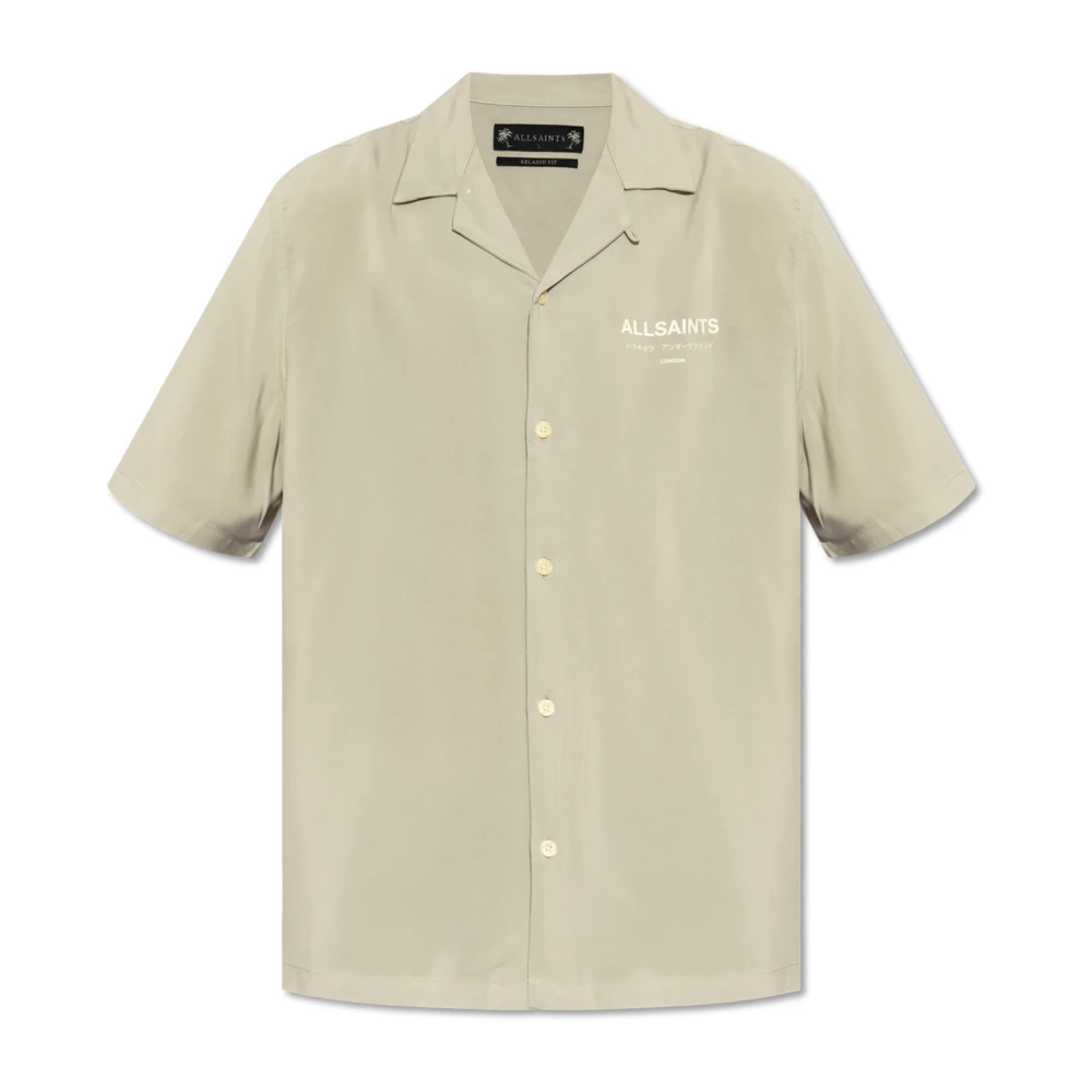 AllSaints Shirt Underground Gray Heren