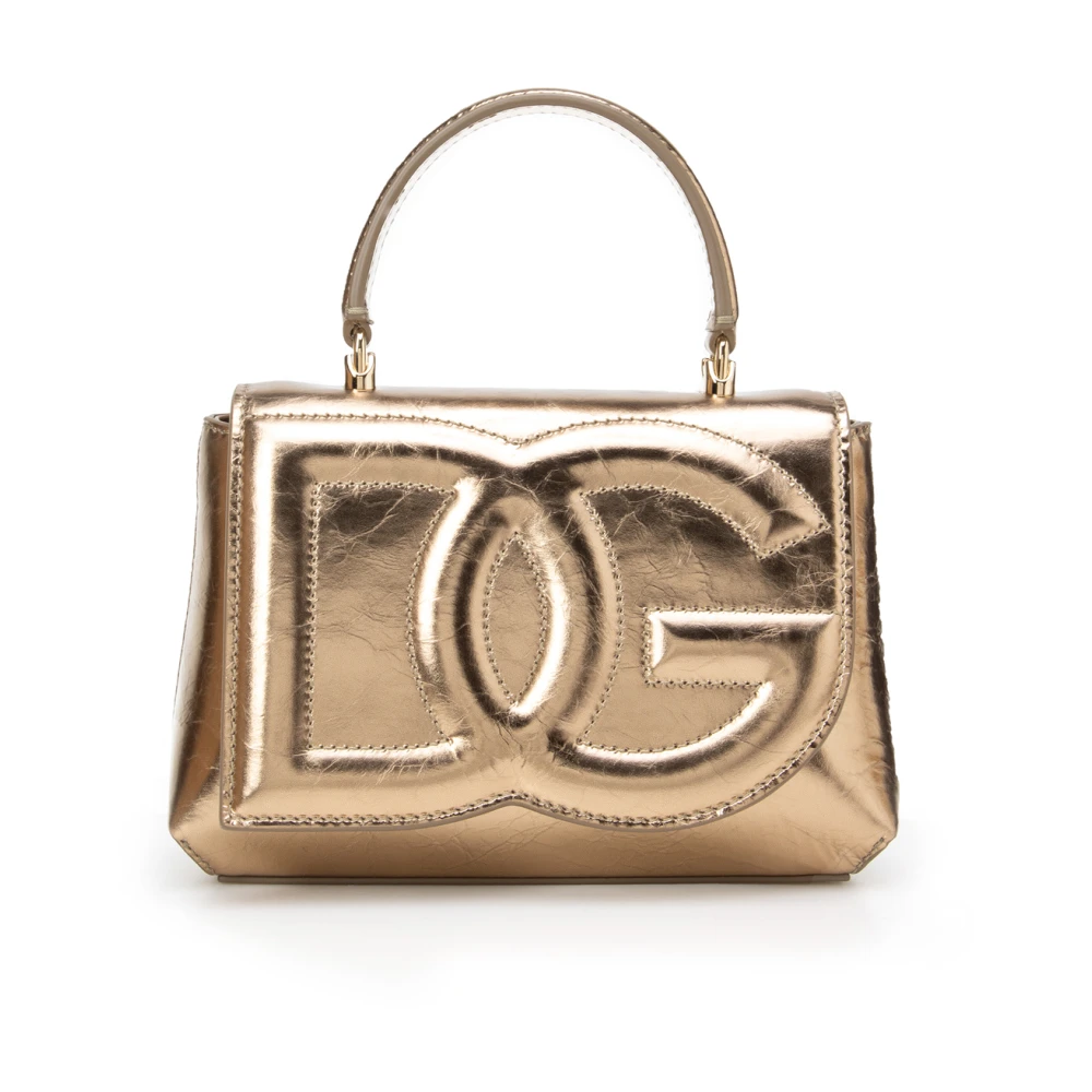 Dolce & Gabbana Gouden Pinafore Metalen Tassen Beige Dames