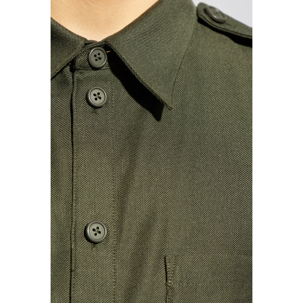 Helmut Lang Kortemouwenshirt Green Heren