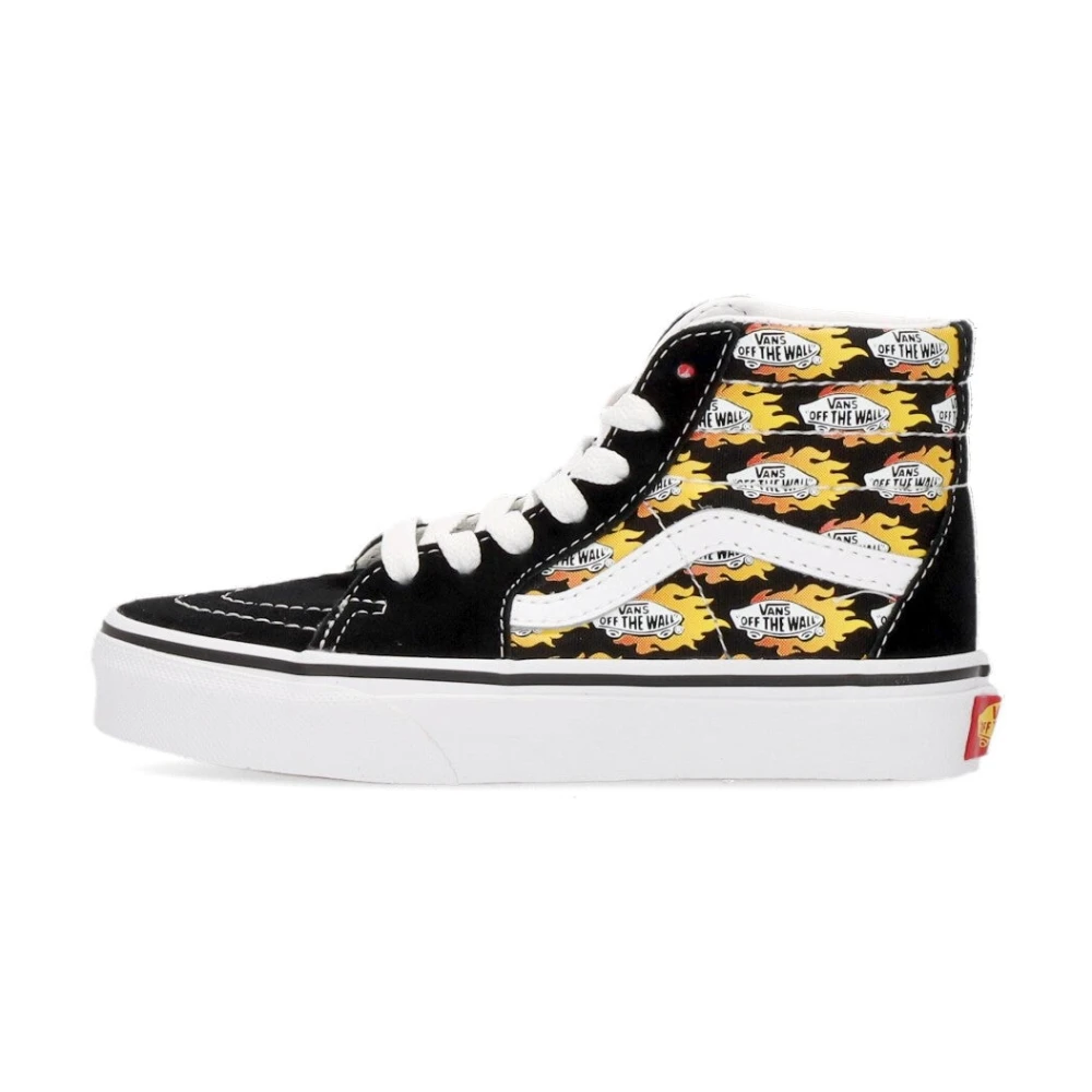 Vans Unisex Kids Multicolor Flame Logo Sk8-Hi High Top Trainers - Kids Sneakers - 38 Eu - Kids
