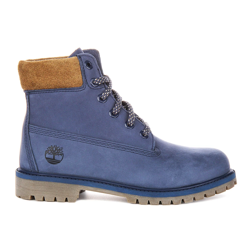 Timberland Unisex Kids Blue Premium 6-Inch Waterproof Boot - Kids Boots - 38 Eu - Kids