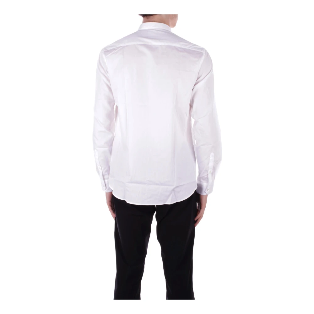 Emporio Armani Witte Button-Up Overhemd White Heren