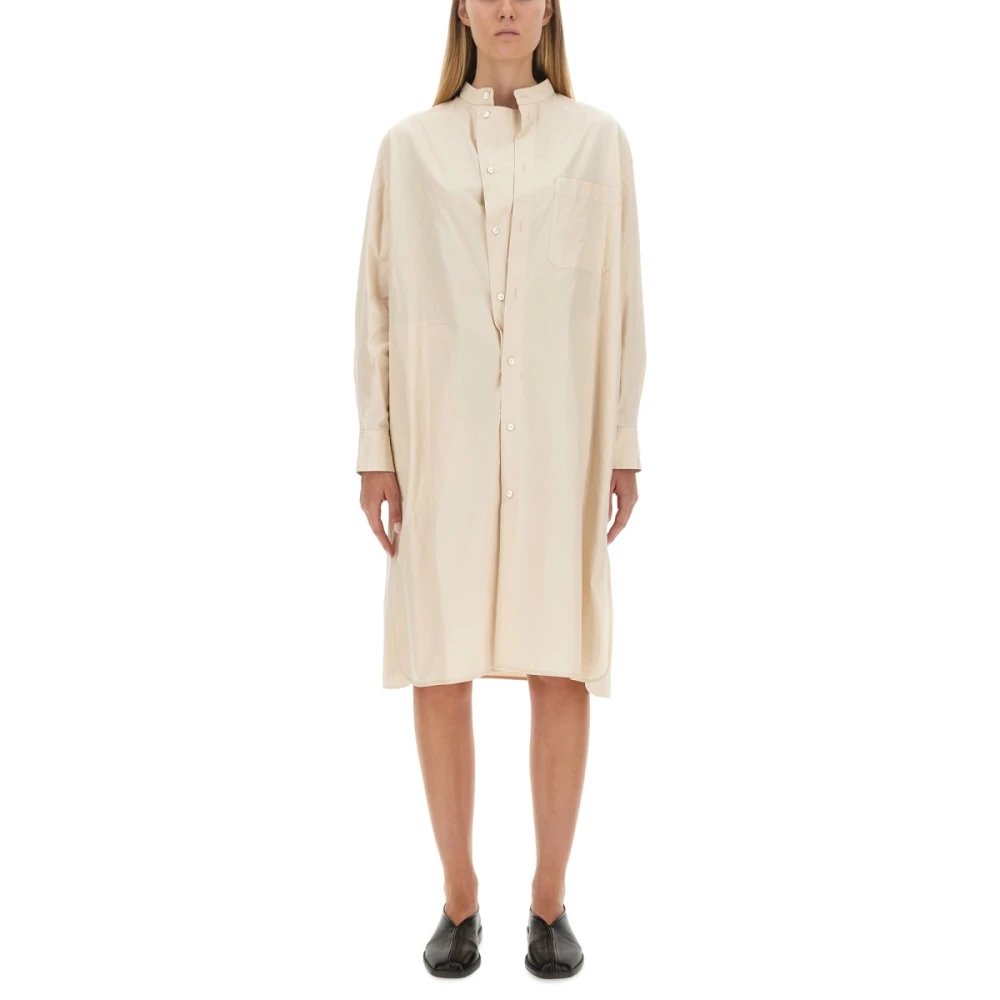 Lemaire Katoenen Overhemdjurk Beige Dames