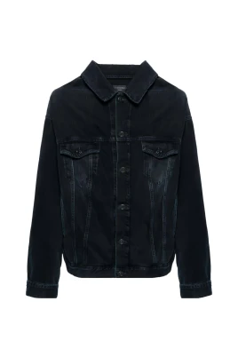 Off-Shoulder Denim Jacket