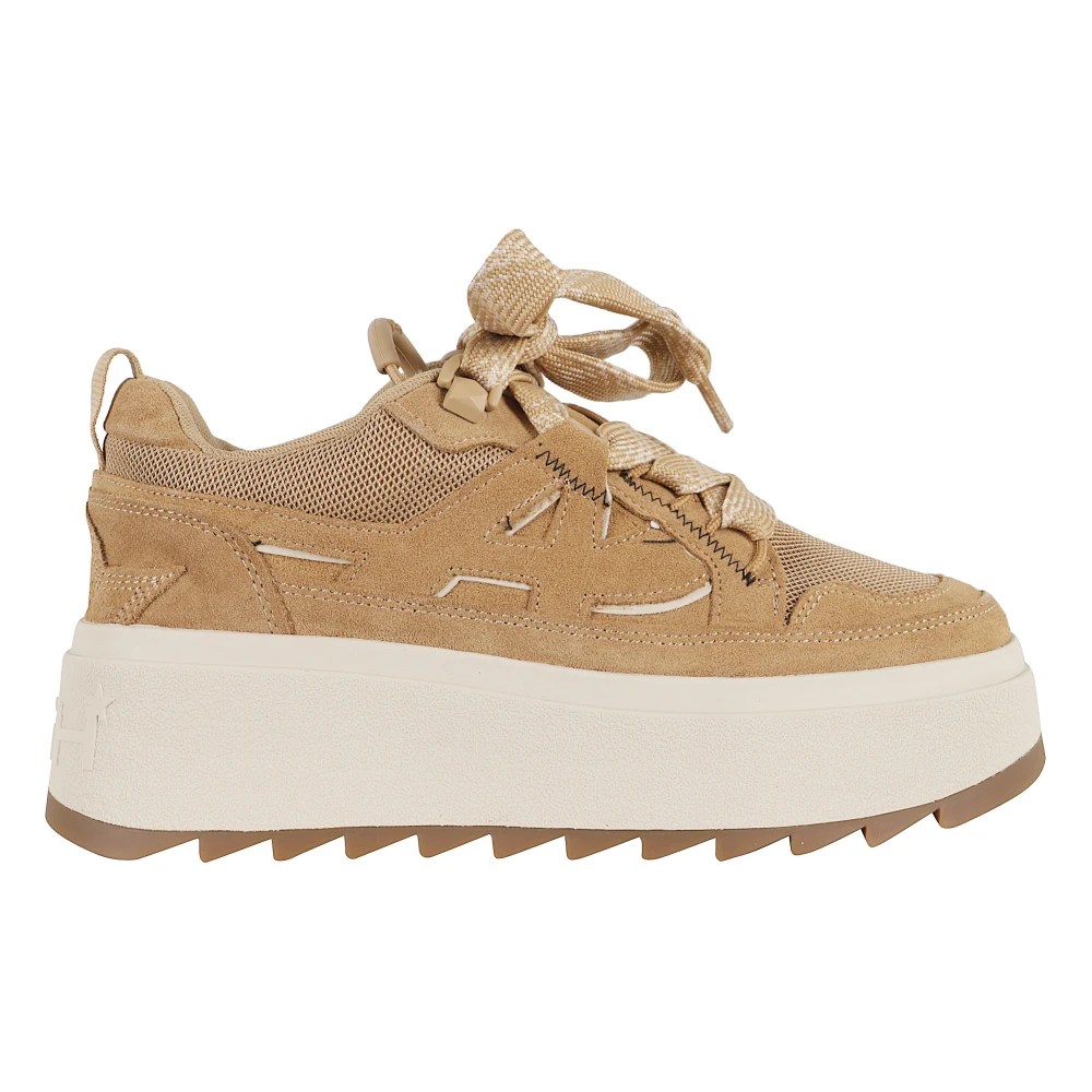 ASH Suede Sneakers Filmmodel Ronde Neus Dames Schoenen Bruin