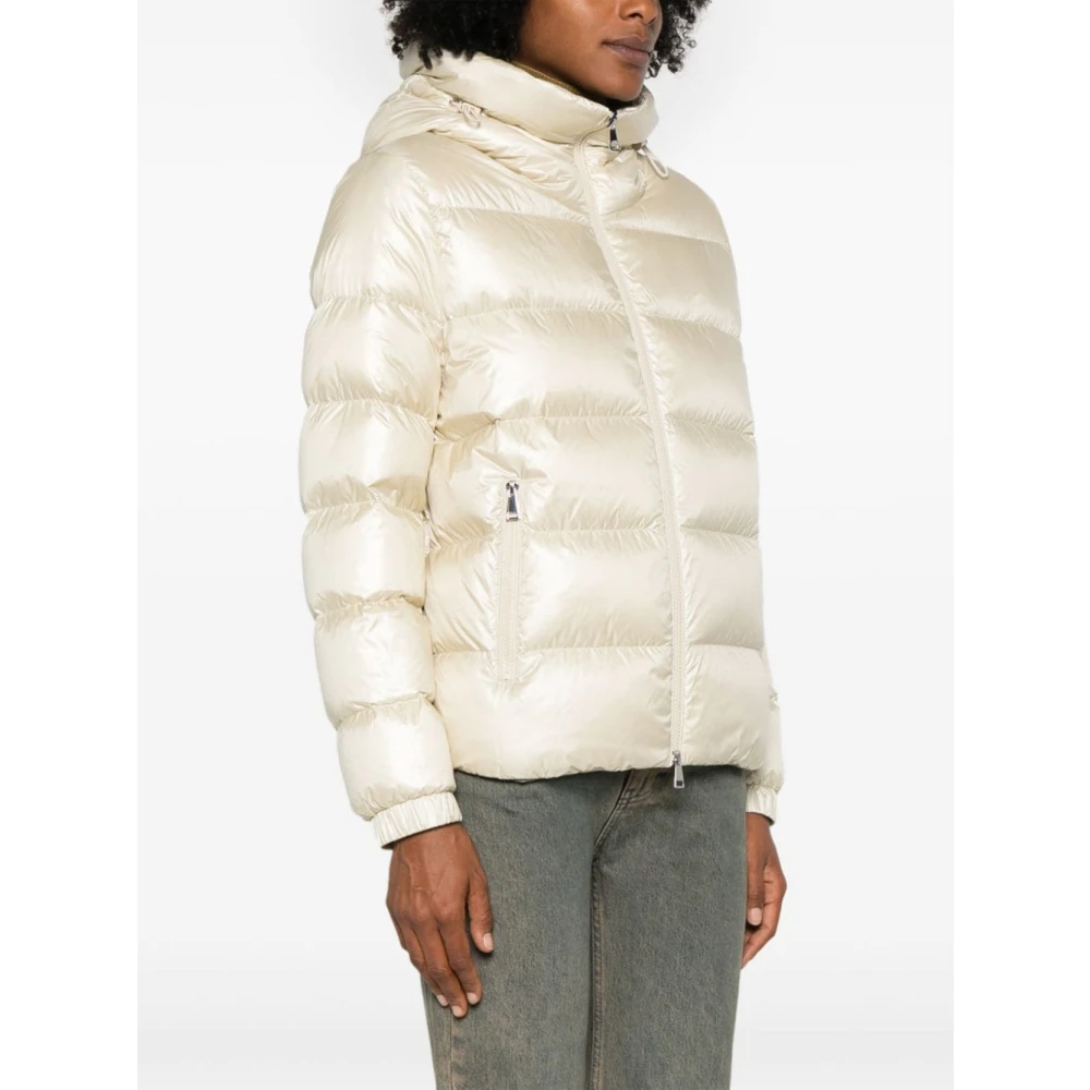 Moncler Witte Jas & Mantel voor Vrouwen White Dames