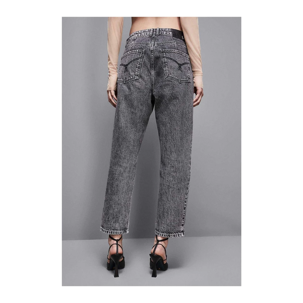 PATRIZIA PEPE Denim Essential Broek Art. 8P0402D1Wzn Black Dames