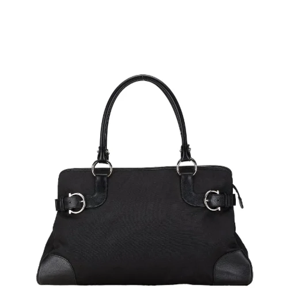 Salvatore Ferragamo Pre-owned Canvas totes Black Dames