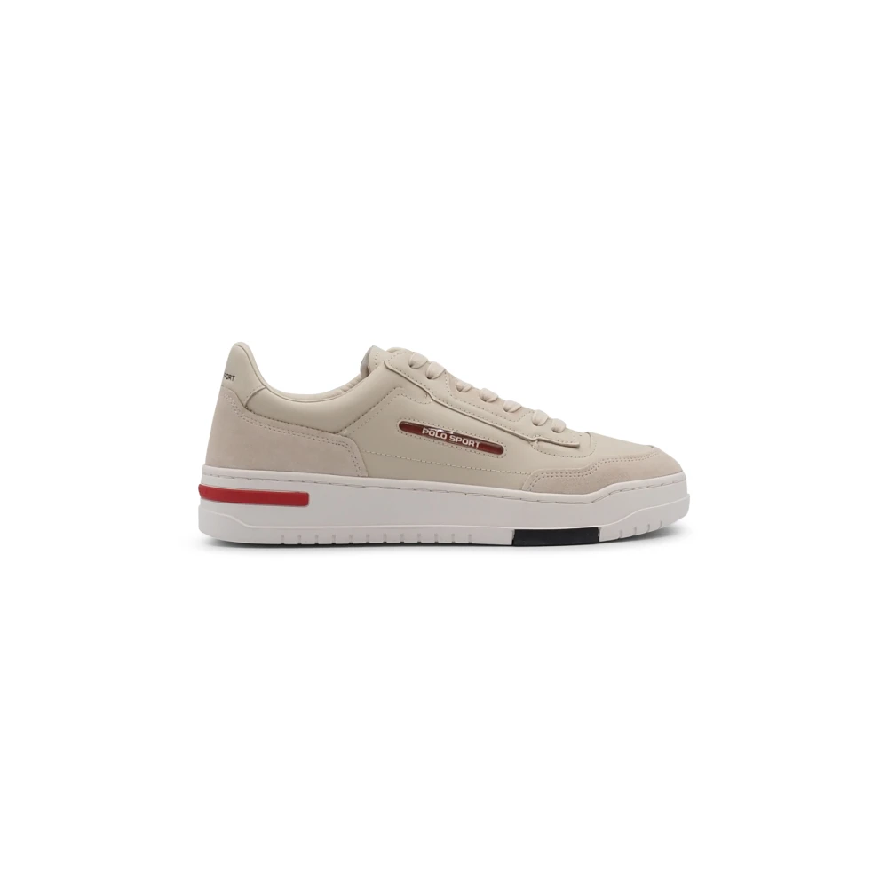 Ralph Lauren Leren Sneakers Heren Schoenen Beige