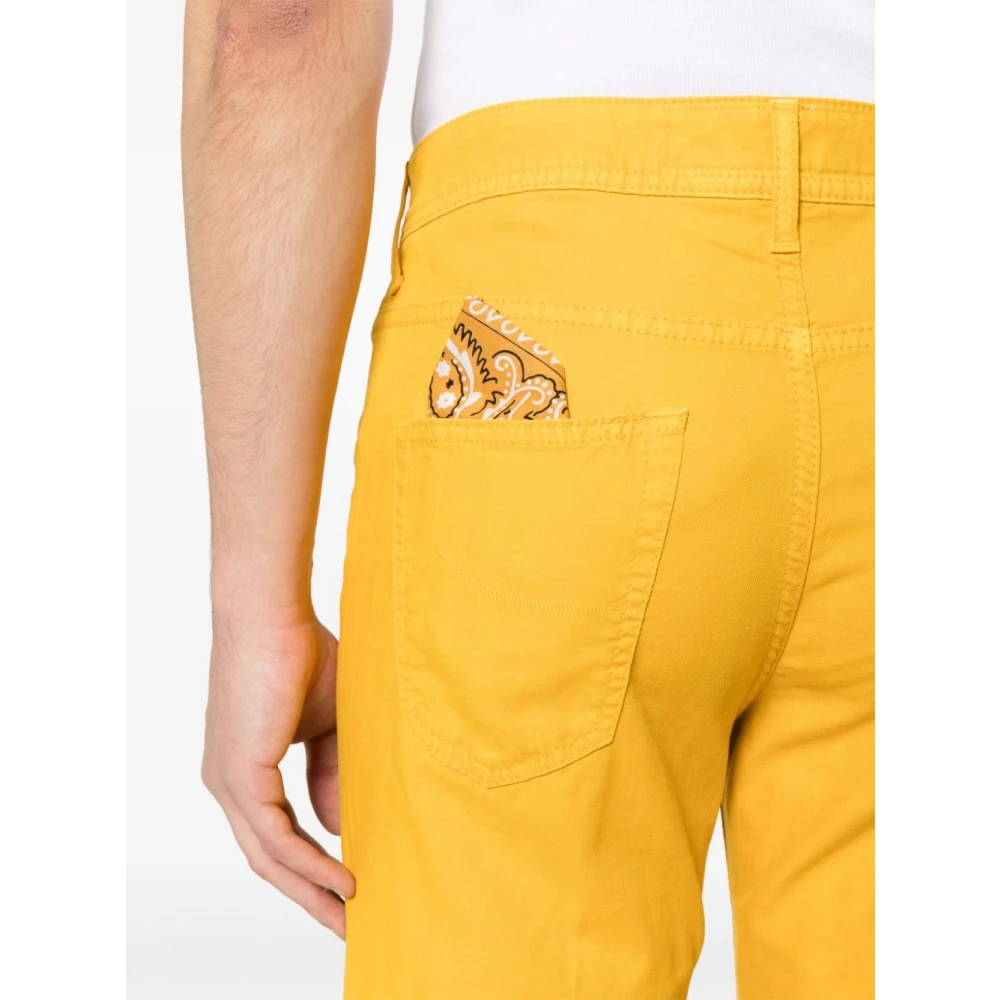 Jacob Cohën 5-Pocket broek in maïsgeel Yellow Heren