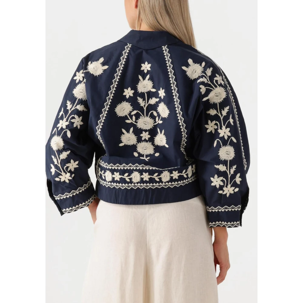 Antik batik Navy Bomberjack voor dames Blue Dames