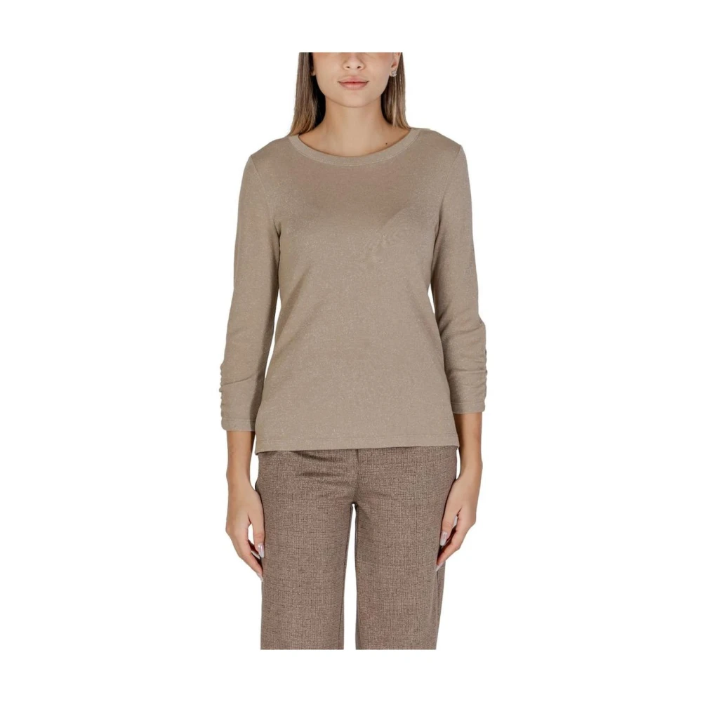 Street One Beige Casual Blouse Top Beige Dames