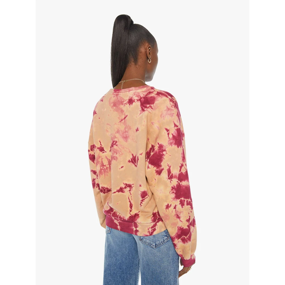 Mother Vierkante Clairvoyant Print T-Shirt Pink Dames
