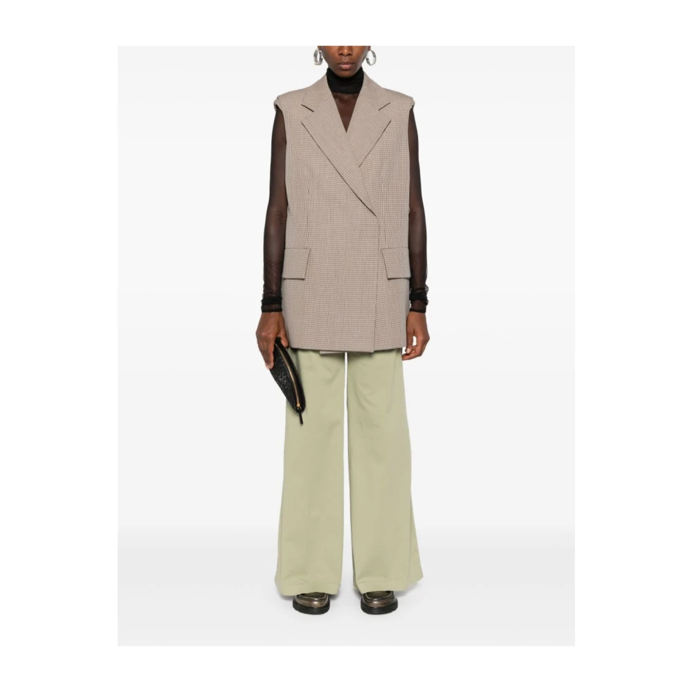 Forte Groene Wijde Pijp Broek Green Dames