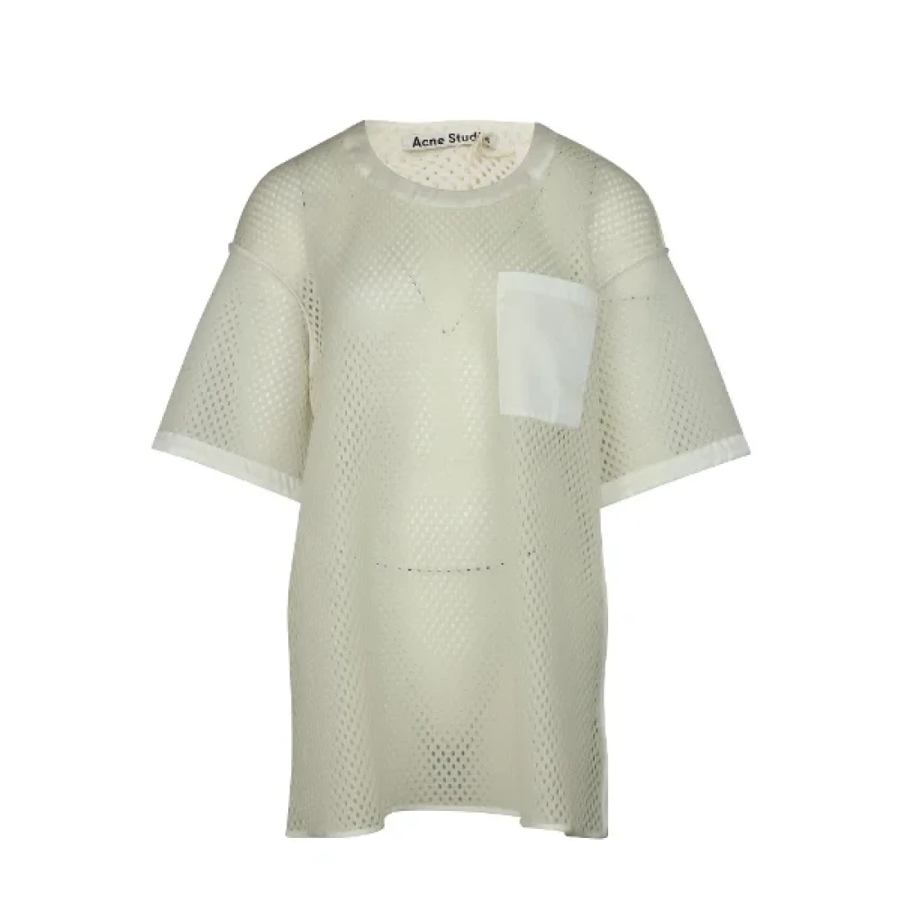 Acne Studios Pre-owned Polyester tops White Dames
