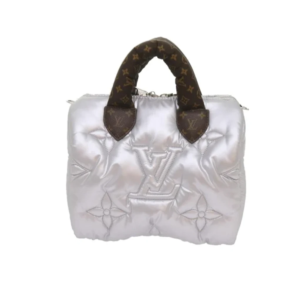 Louis Vuitton Vintage Pre-owned Nylon handbags Gray Dames
