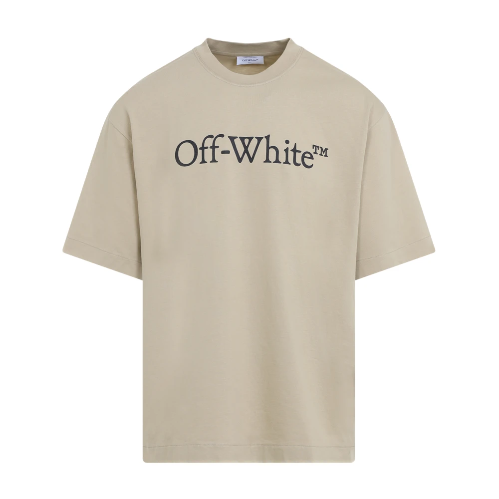 Off White Neutrale T-shirt voor mannen Beige Heren