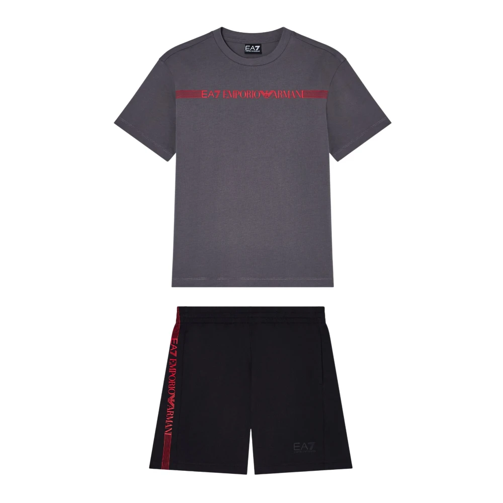 Emporio Armani Ea7 Mannelijk Multicolor Jersey Tracksuit