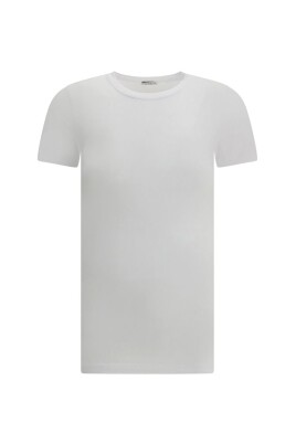 t-shirt-monochrome-avec-encolure-cotelee