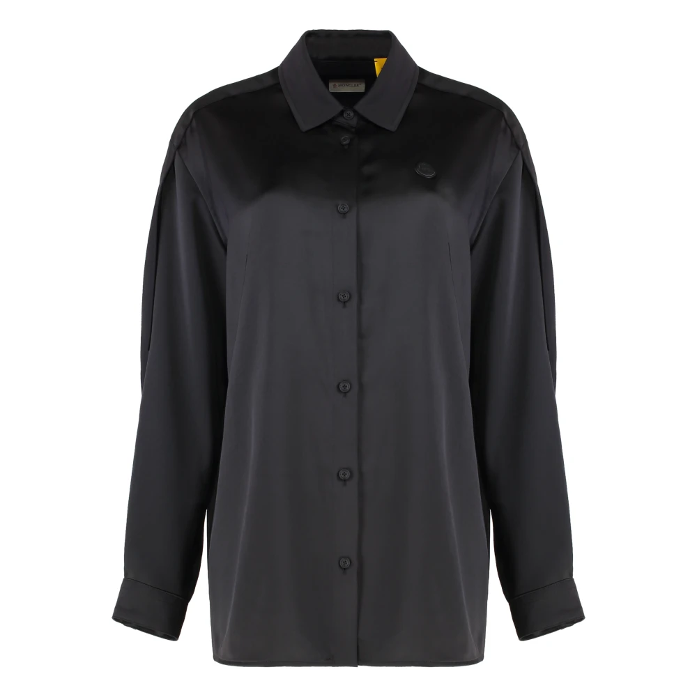 Moncler Genius Women's Black X Ee72 By Edward Enninful Satin Shirt - Image 3