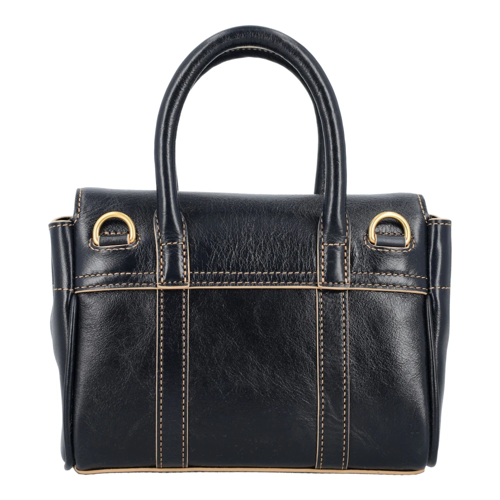 Mulberry Bayswater Contrast Rand Stijlvolle Tas Blue Dames