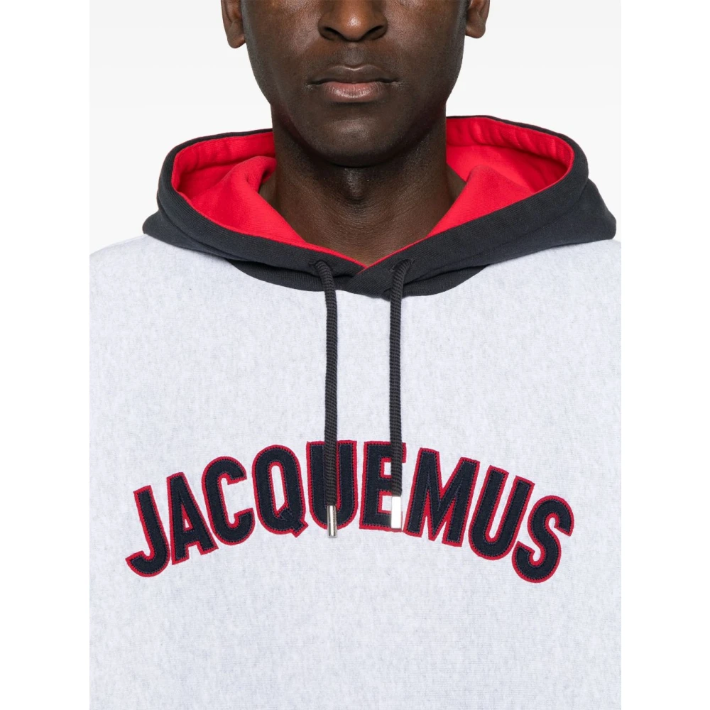 Jacquemus Grijze Sweater Verhoog Garderobe Casual Gelegenheid White Heren