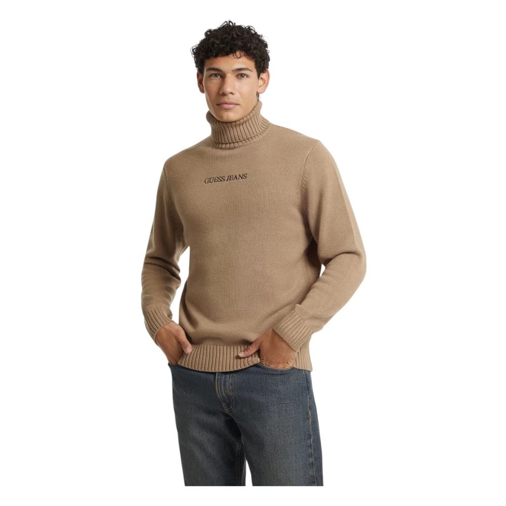 Guess Heren Dolcevita Sweatshirts & Hoodies Beige Heren