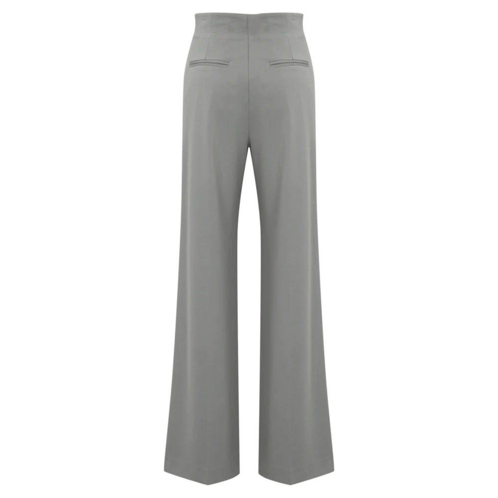Liviana Conti Milano Lucido Wijde Pijp Broek Gray Dames