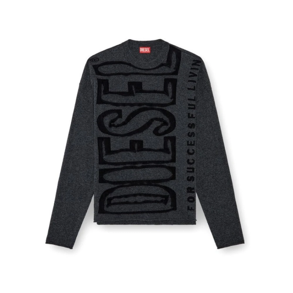 Diesel Uomo Grigio Maglie, M, New,