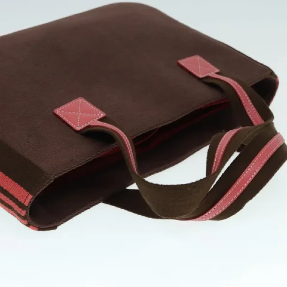 Burberry Vintage Pre-owned Canvas shoulder-bags Brown Dames