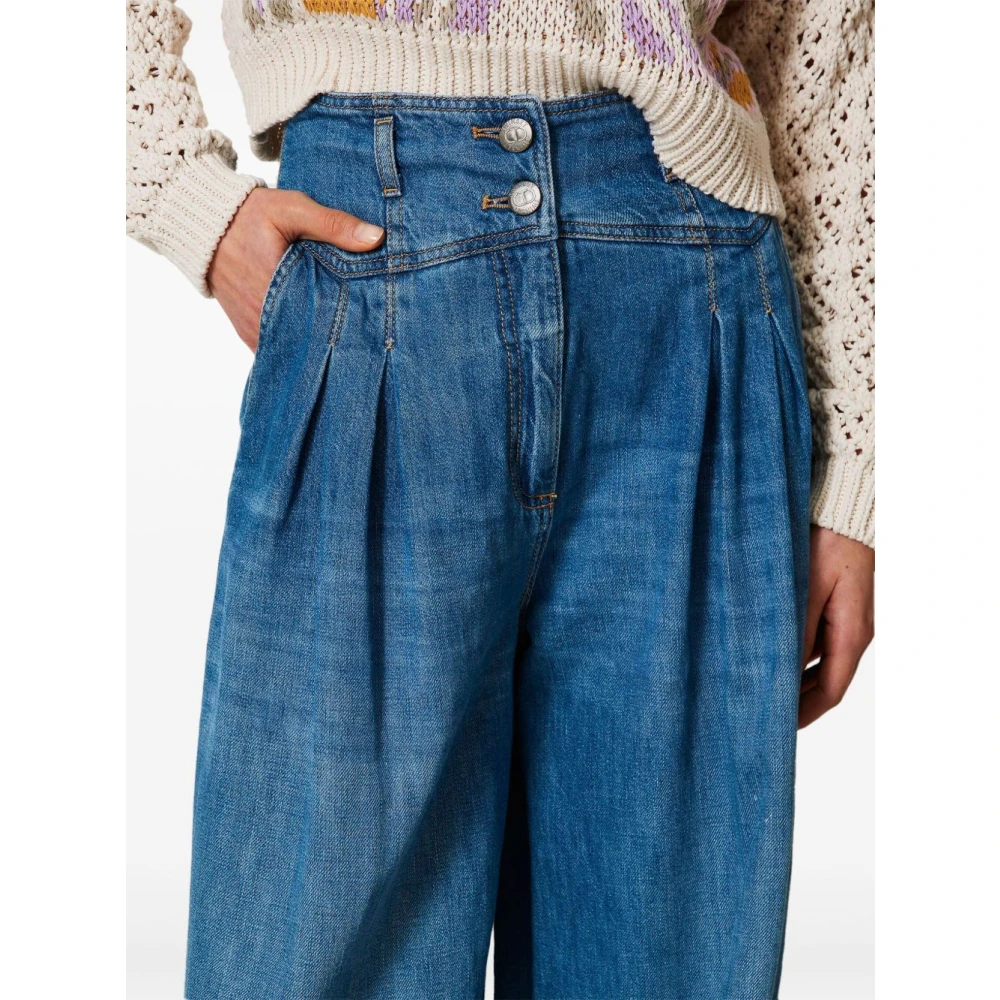 Twinset Denim Matchende Set Blue Dames
