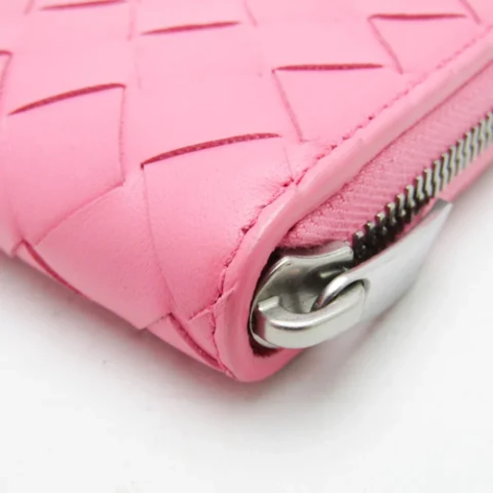 Bottega Veneta Vintage Pre-owned Leather wallets Pink Dames