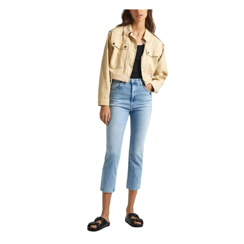 Pepe Jeans Moderne Slim Fit High Waist Jeans Blue Dames