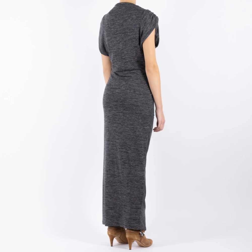 Isabel Marant Étoile Grijze Wollen Jurk Gray Dames