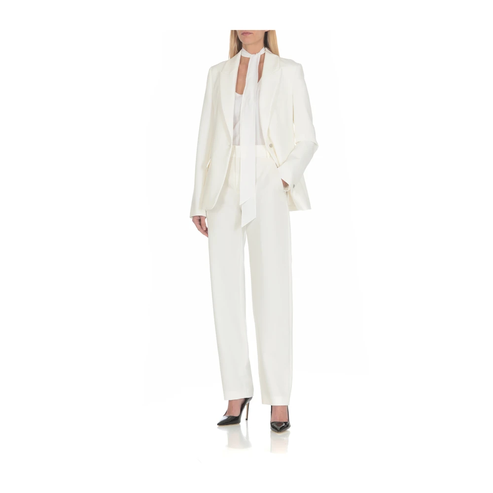 Moschino Straight Trousers White Dames