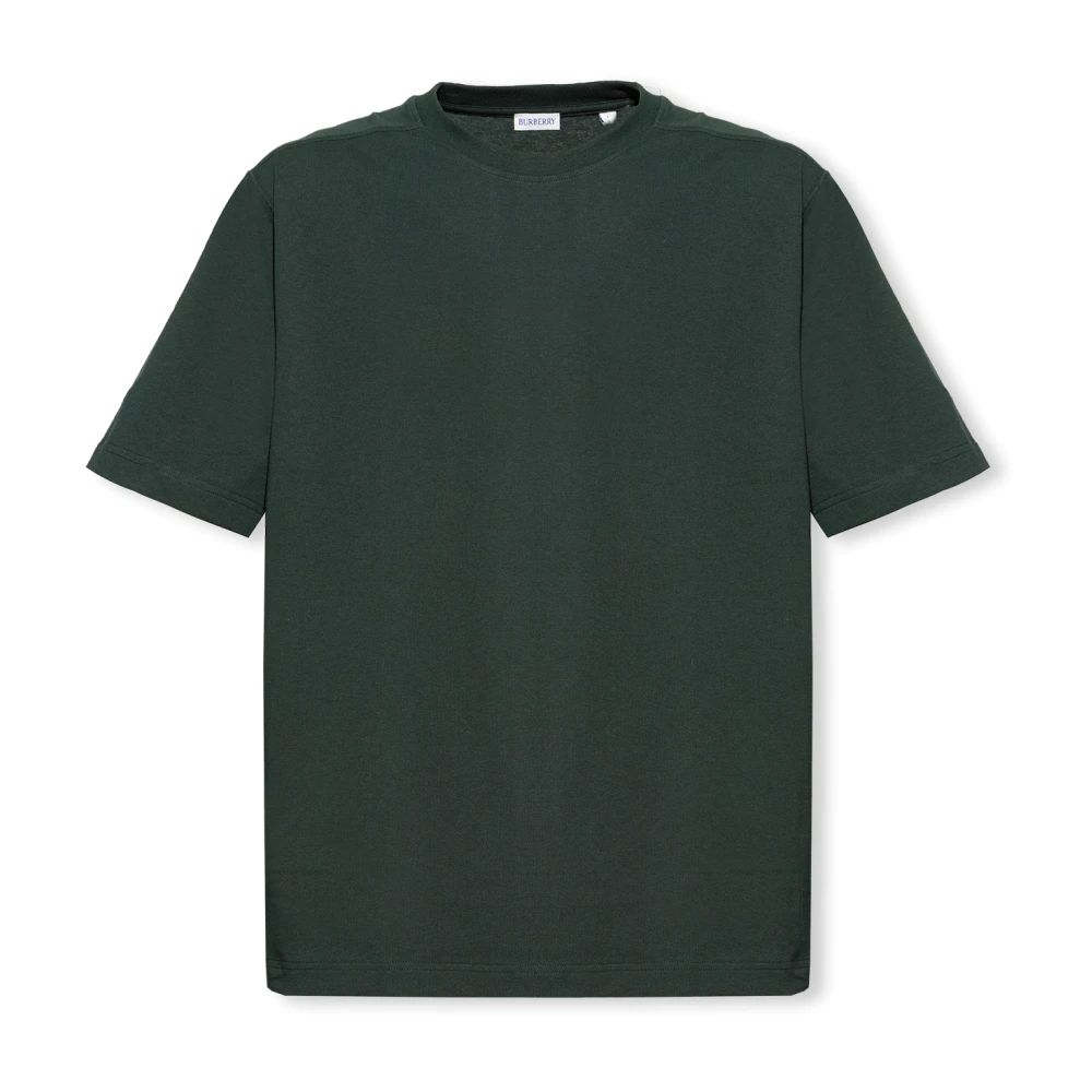 Burberry T-shirt met logo Green Heren