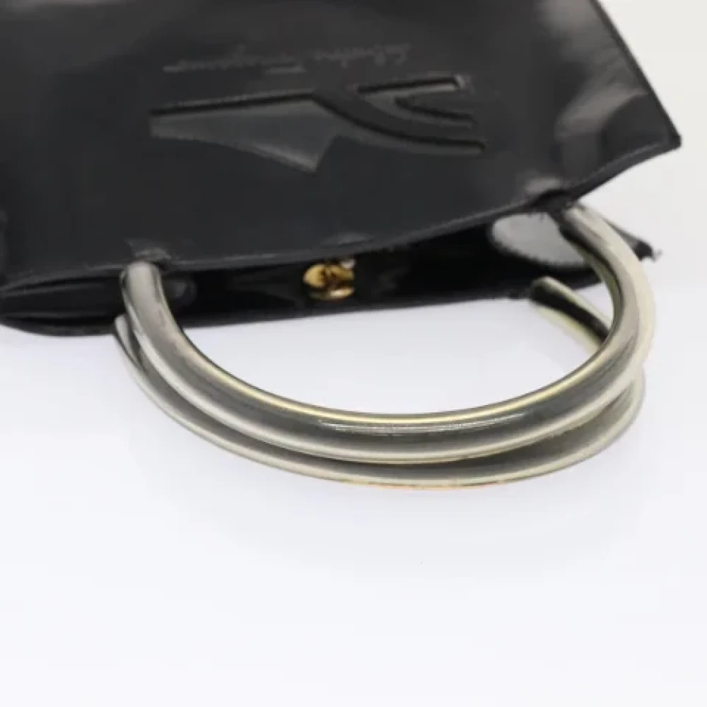 Salvatore Ferragamo Pre-owned Canvas handbags Black Dames