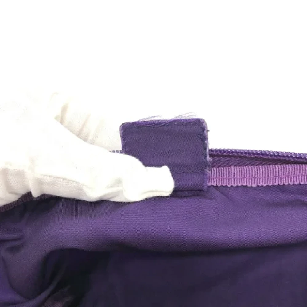 Prada Vintage Pre-owned Fabric prada-bags Purple Dames