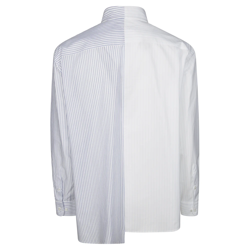 MM6 Maison Margiela Asymmetrisch Logo Shirt White Heren
