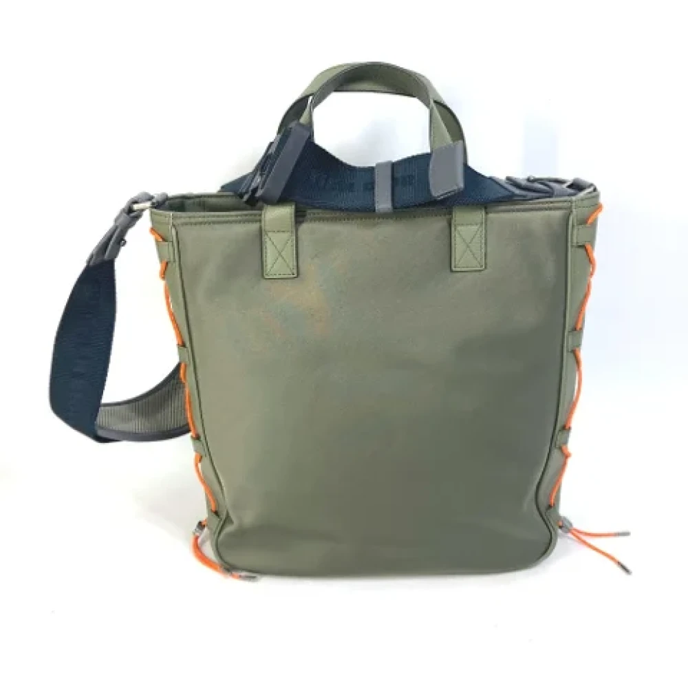 Dior Vintage Pre-owned Fabric dior-bags Green Dames