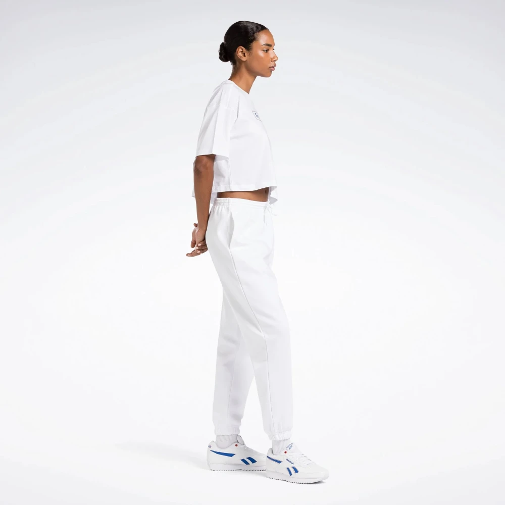 Reebok Grafisch Logo T-shirt White Dames