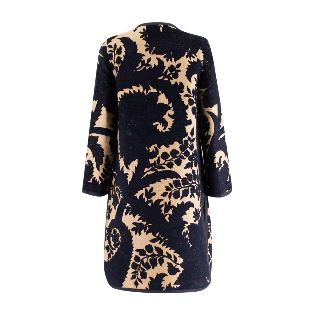 ETRO Omkeerbare Bloemenprint Jas Blue Dames